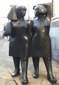 Lori White therapy is just five minutes away from the famoud two fat ladies statue in Wimbledon.